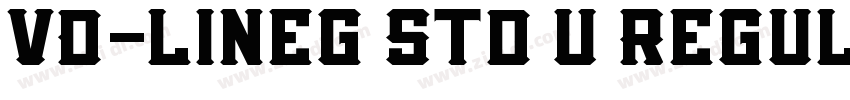 VD-lineg Std U Regul字体转换